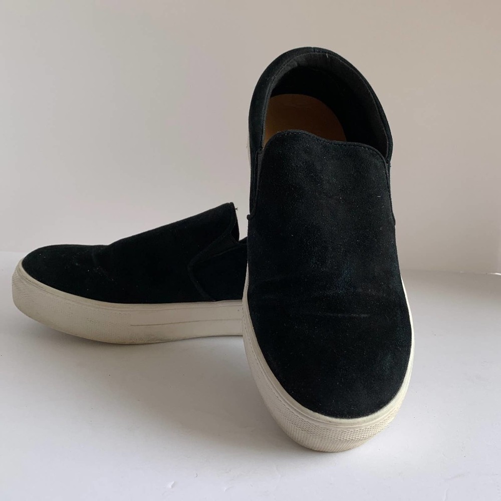 Steve Madden Gills Suede Size 8W, Black - Picture 2 of 9